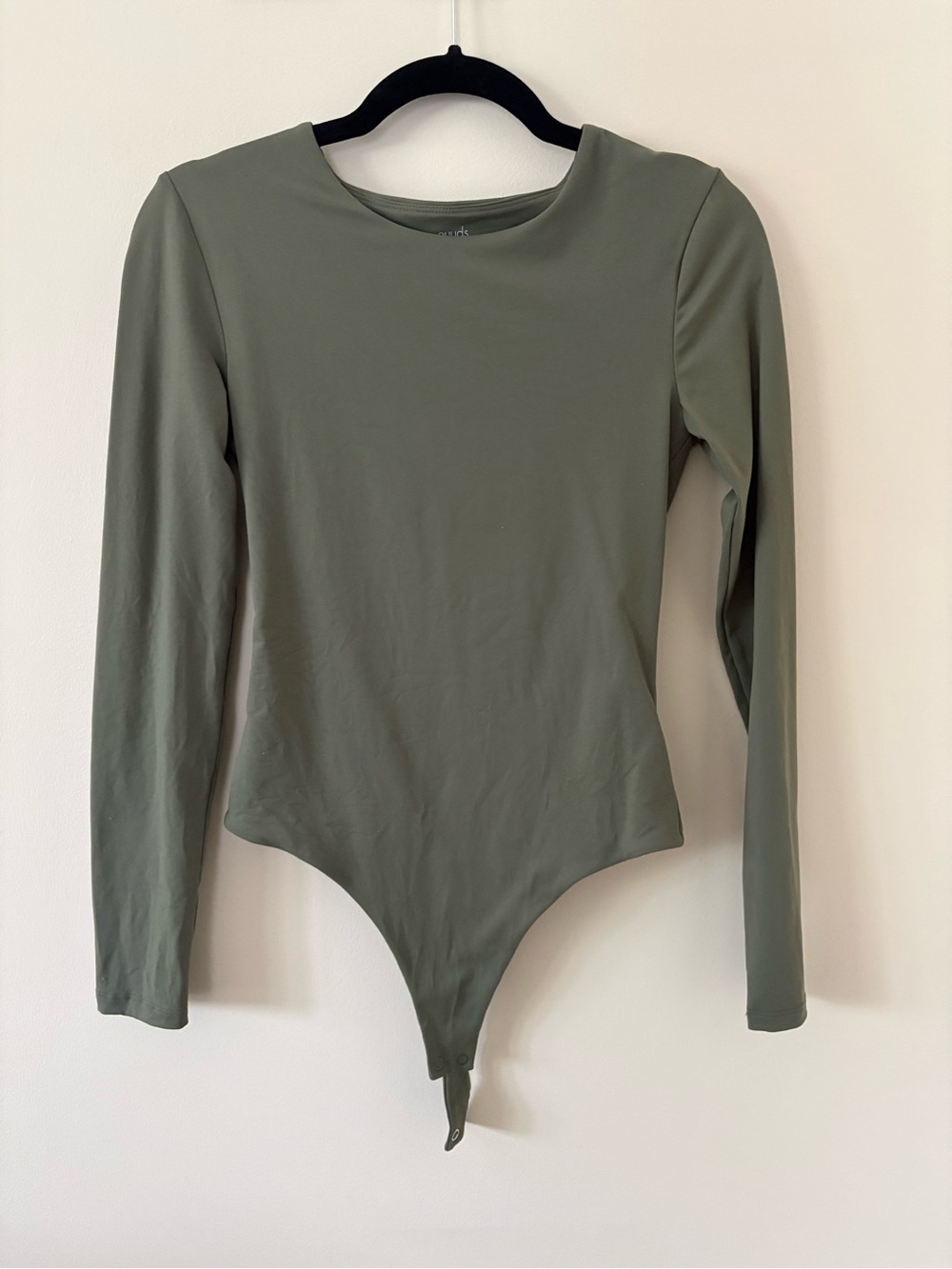 nuuds Olive Green Long Sleeve Bodysuit